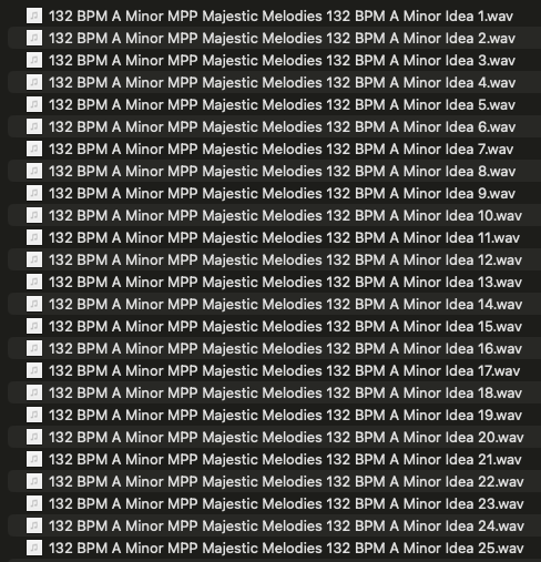 132 BPM A Minor Majestic Melodies Sample Pack 1